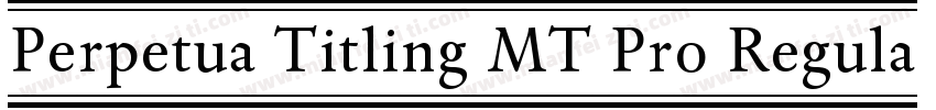 Perpetua Titling MT Pro Regular字体转换